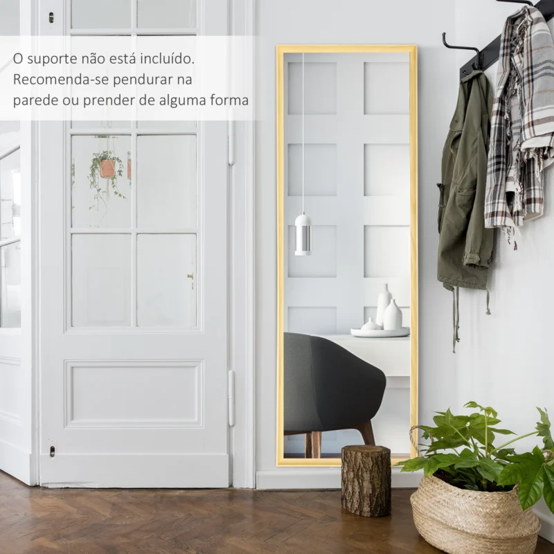 Espelho de Parede Moderno em Madeira